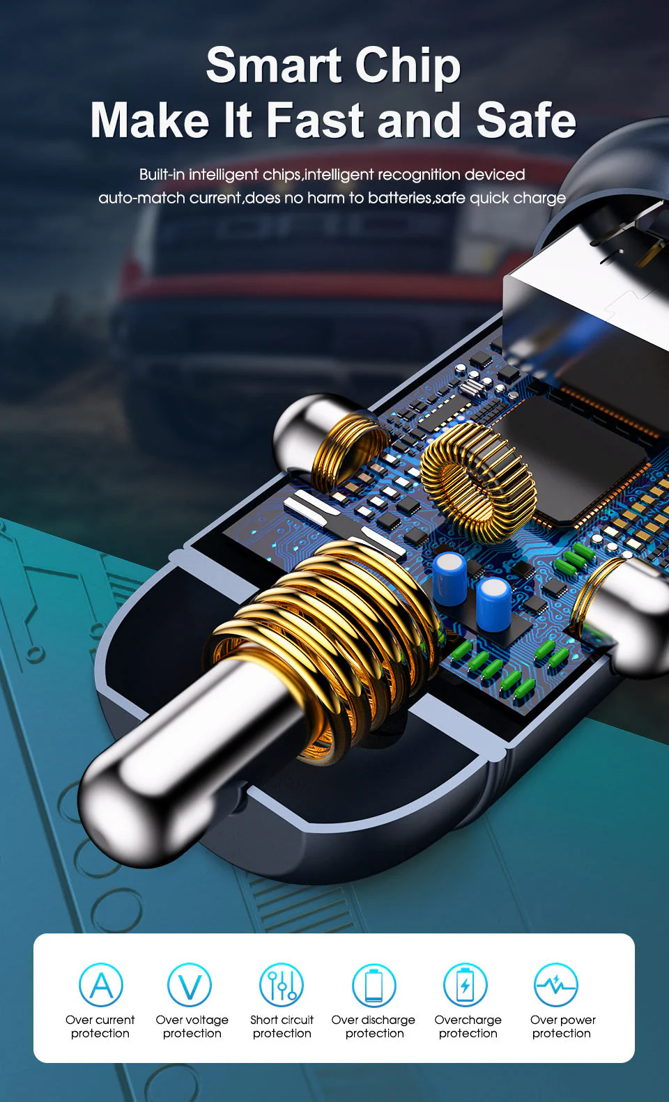 12V/24V IN CAR USB CHARGER - Image 3