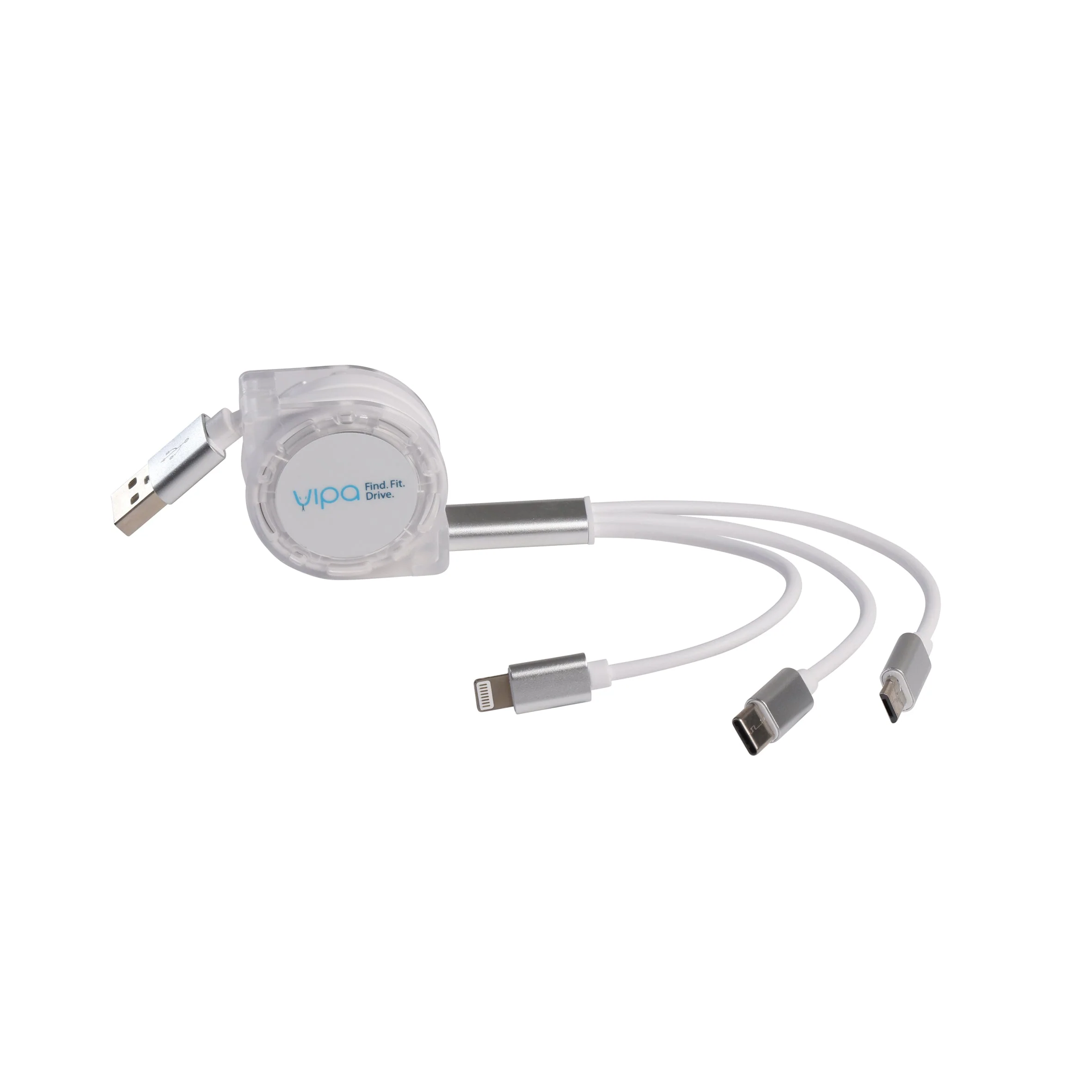 1M RETRACTABLE CHARGING CABLE - 3 IN 1 - Image 6