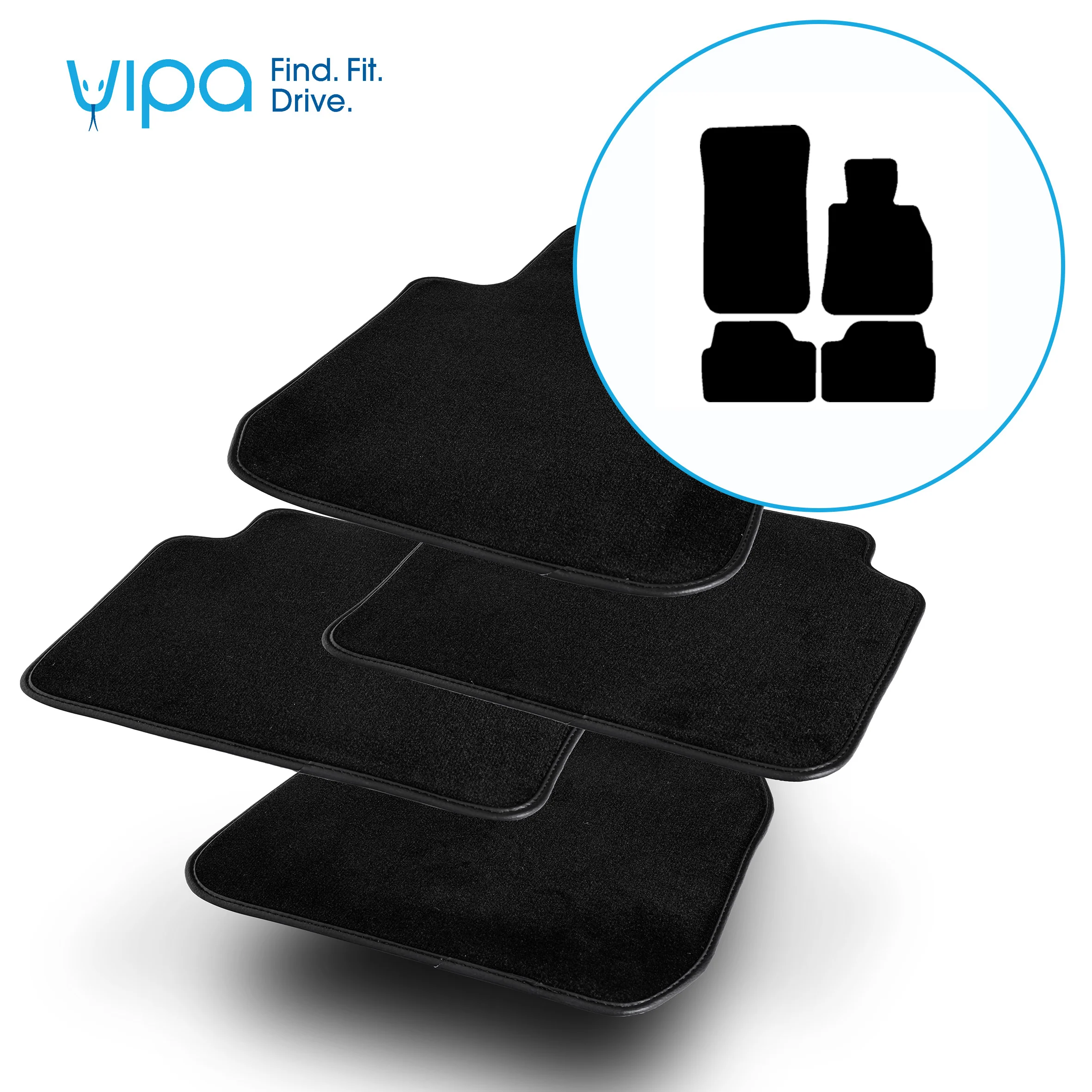 BMW 1 SERIES E87 HATCHBACK 2004 TO 2011 - CAR MAT SET