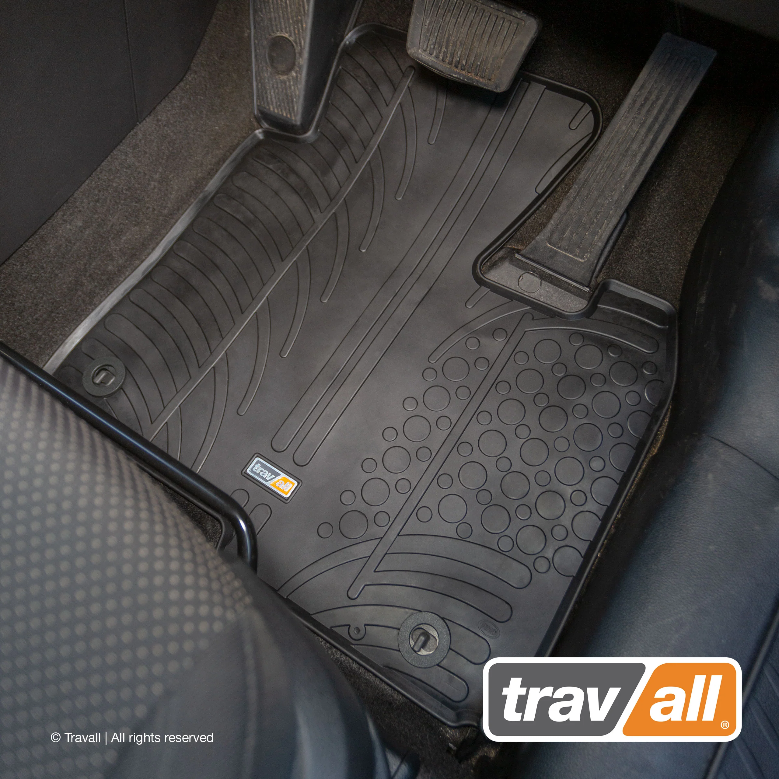 KIA CARENS 2013-2019 Rubber Car Mats Set (4 Mats) - Image 3
