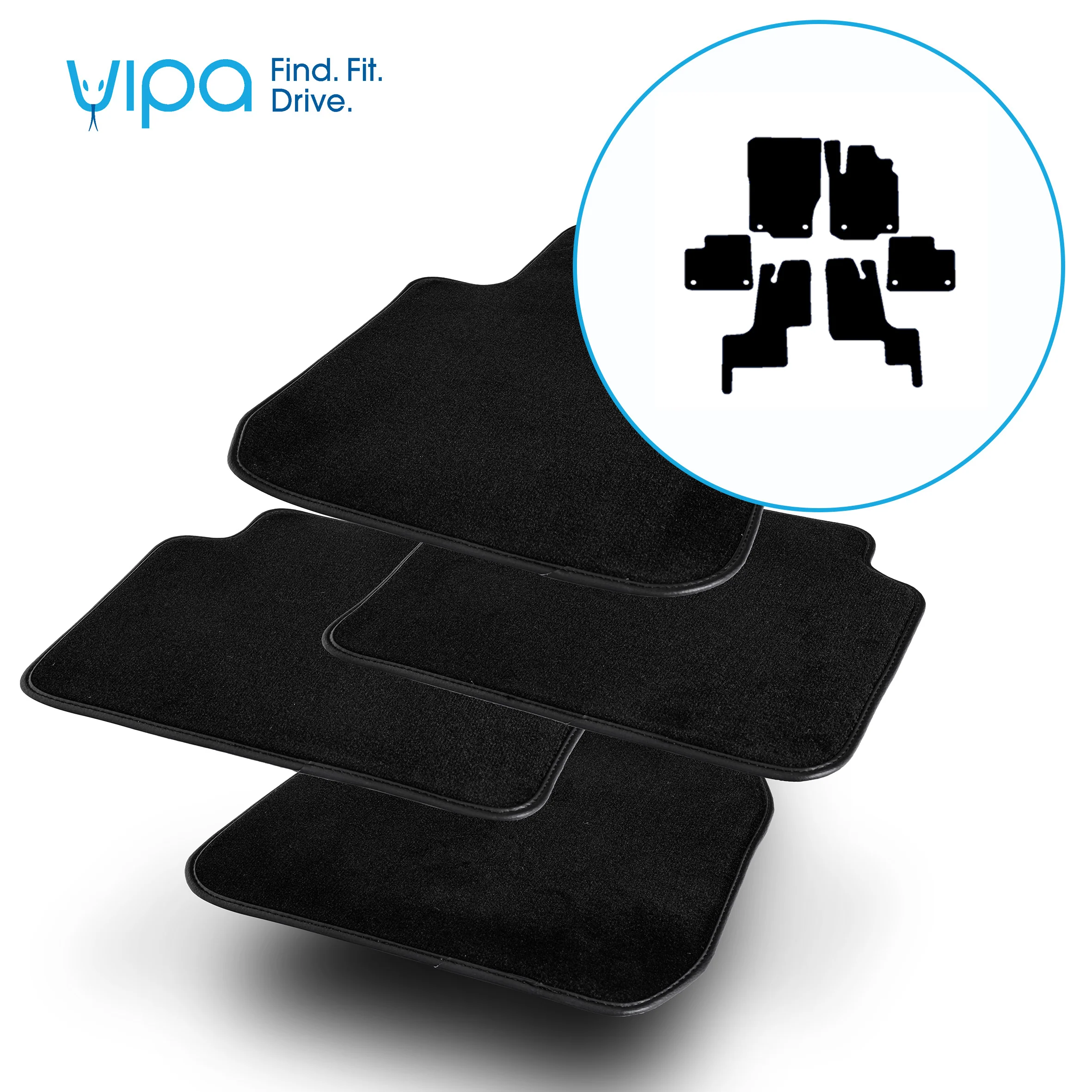 MERCEDES-BENZ GL / GLS SUV 2013 ONWARDS - CAR MAT SET