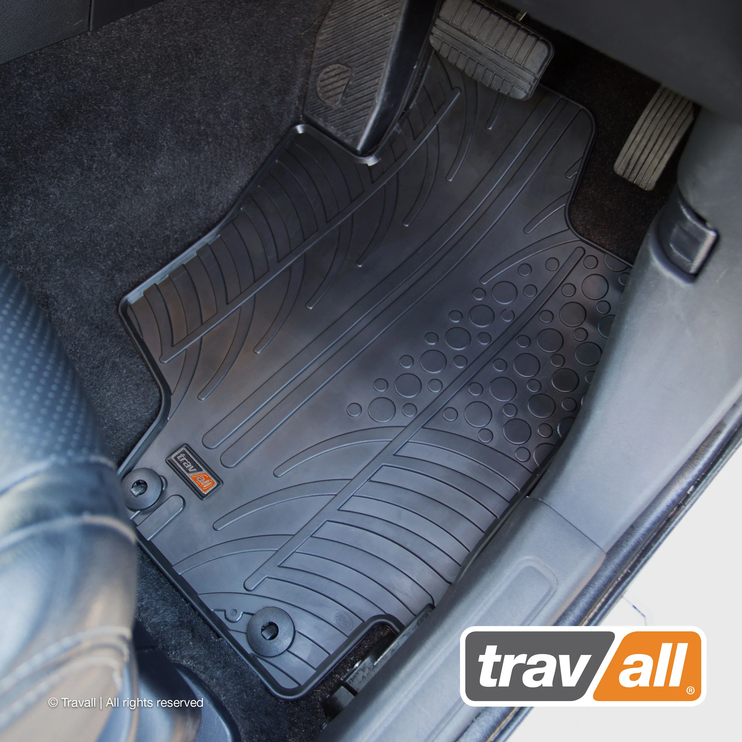MITSUBISHI OUTLANDER HYBRID PHEV 2014 to 2021 Rubber Car Mat Set (4 Mats) - Image 3