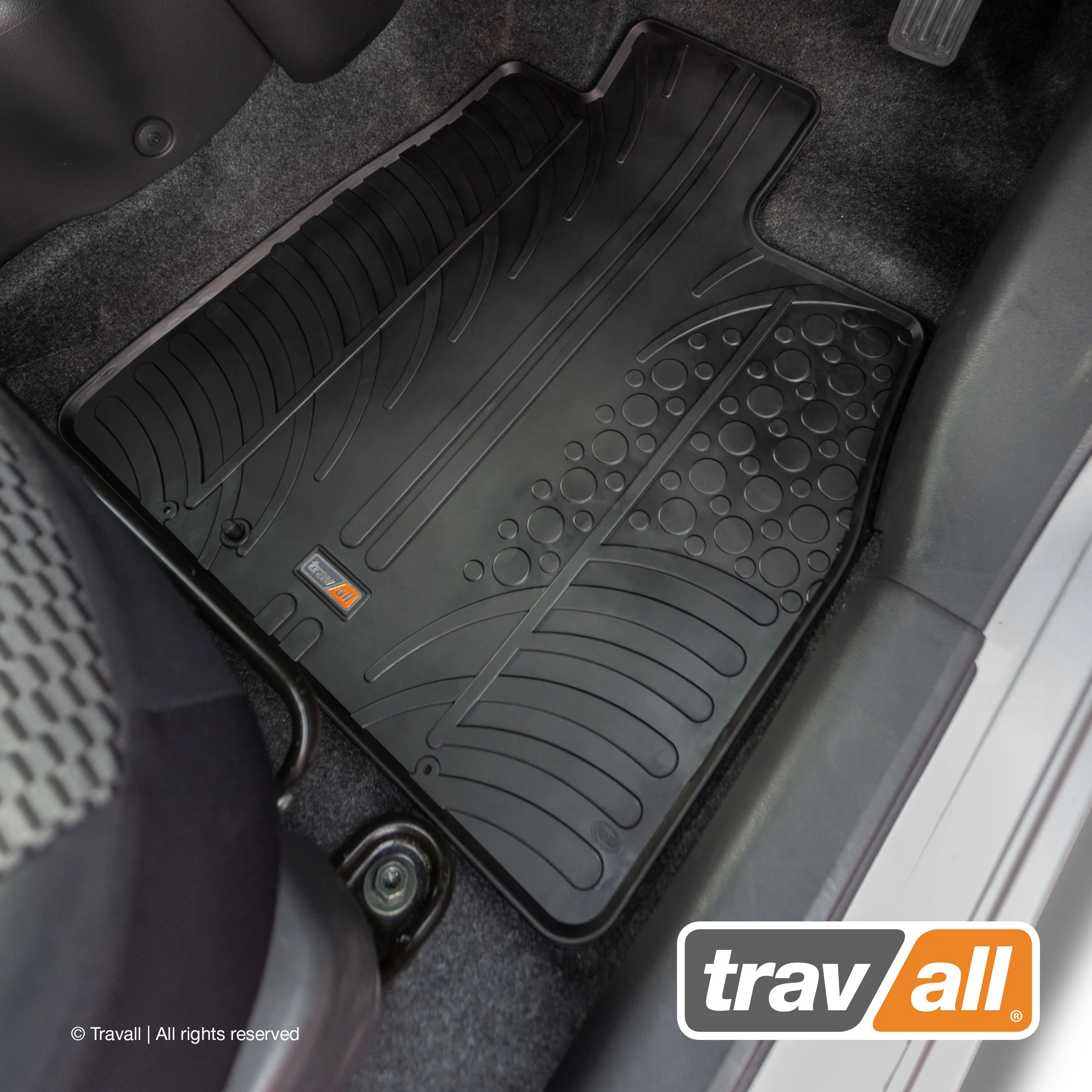 NISSAN MICRA 2010-2016 Rubber Car Mats Set (4 Mats) - Image 3