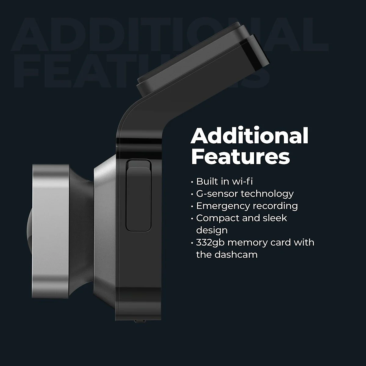 P1 Autocare DASHCAM Super HD - 170-degree angle- HDR 3.0 inch LCD display - Image 3
