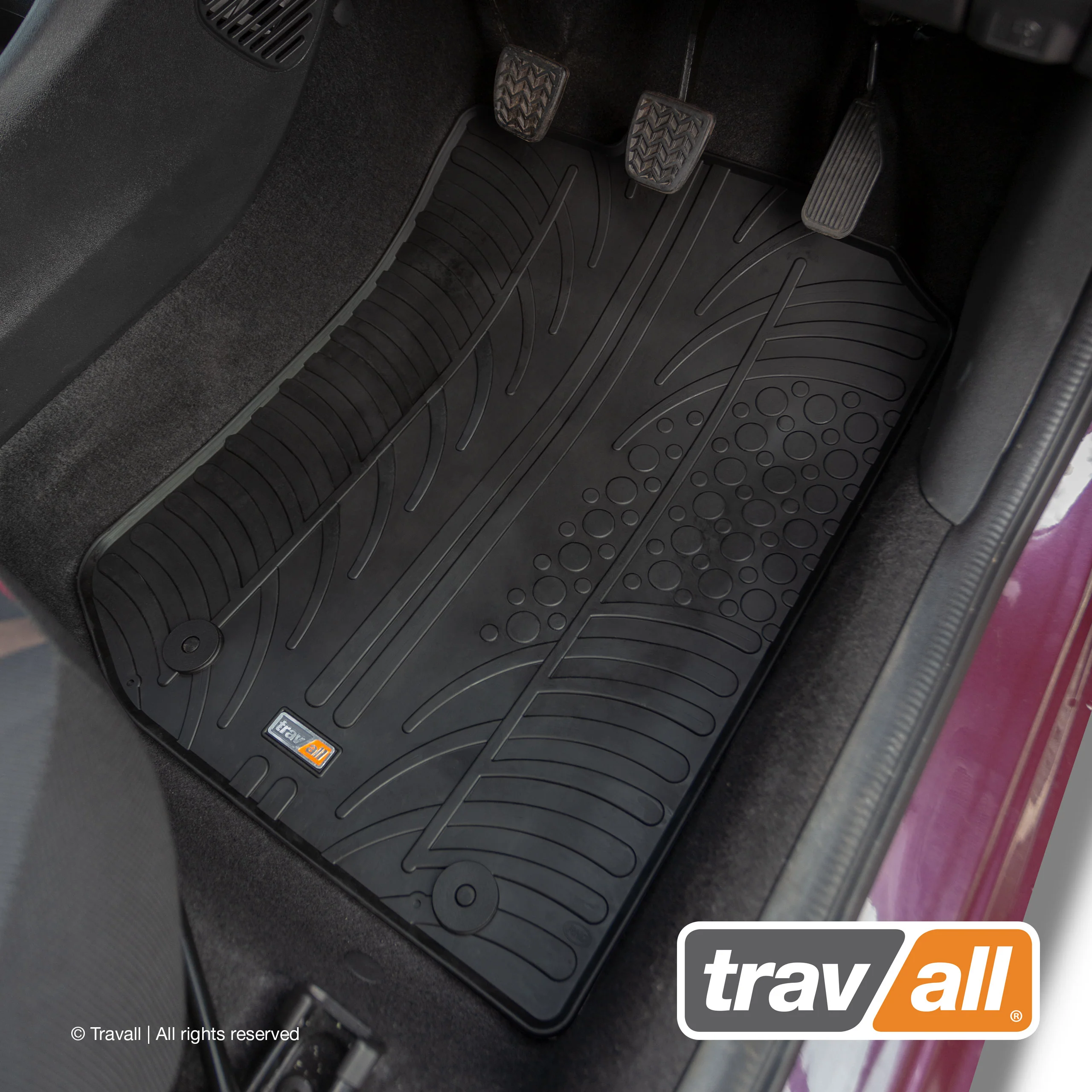 PEUGEOT 108, C1 and TOYOTA AYGO 2014-2021 Rubber Car Mats Set (4 Mats) - Image 3