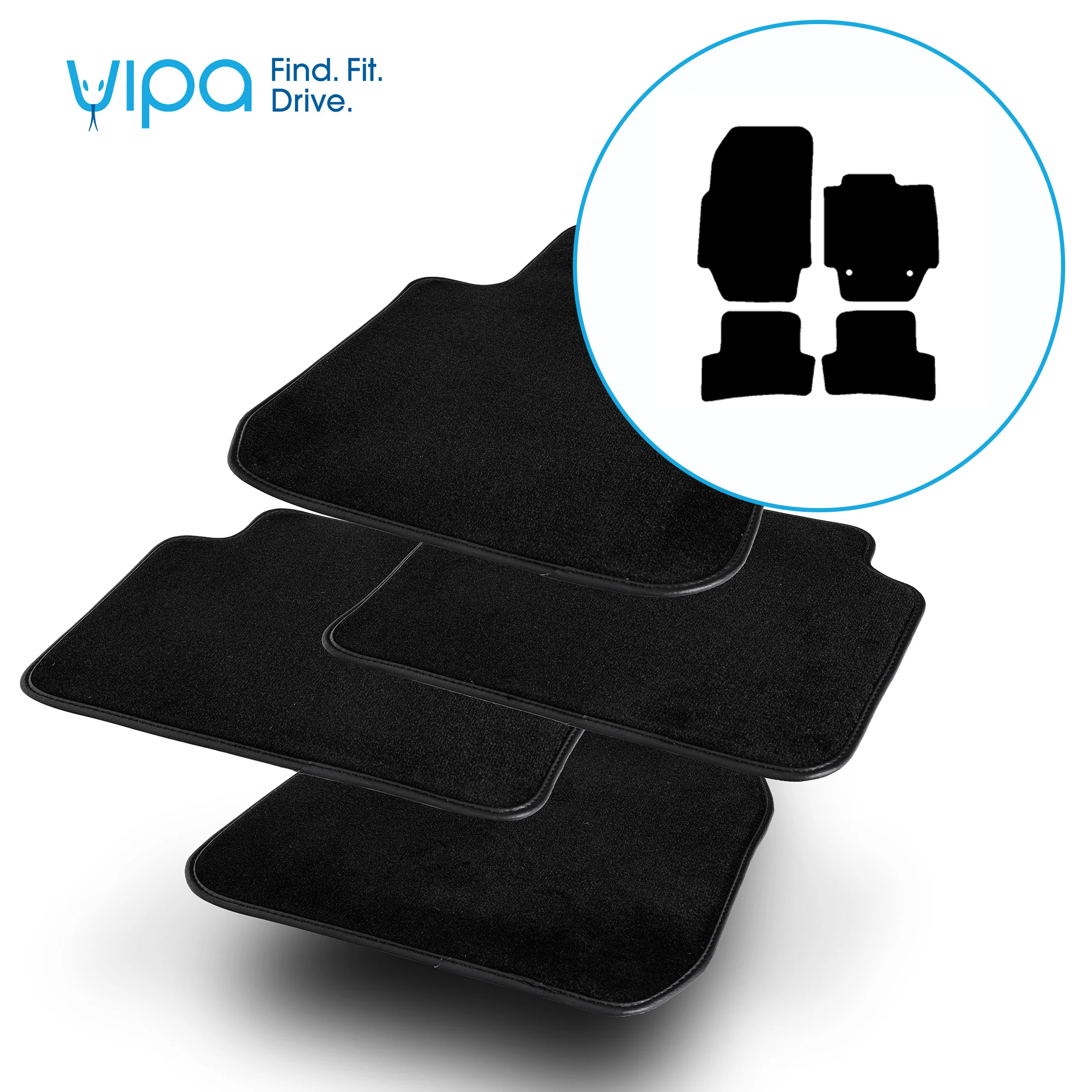 RENAULT CAPTUR HATCHBACK 2013 TO 2020 - CAR MAT SET