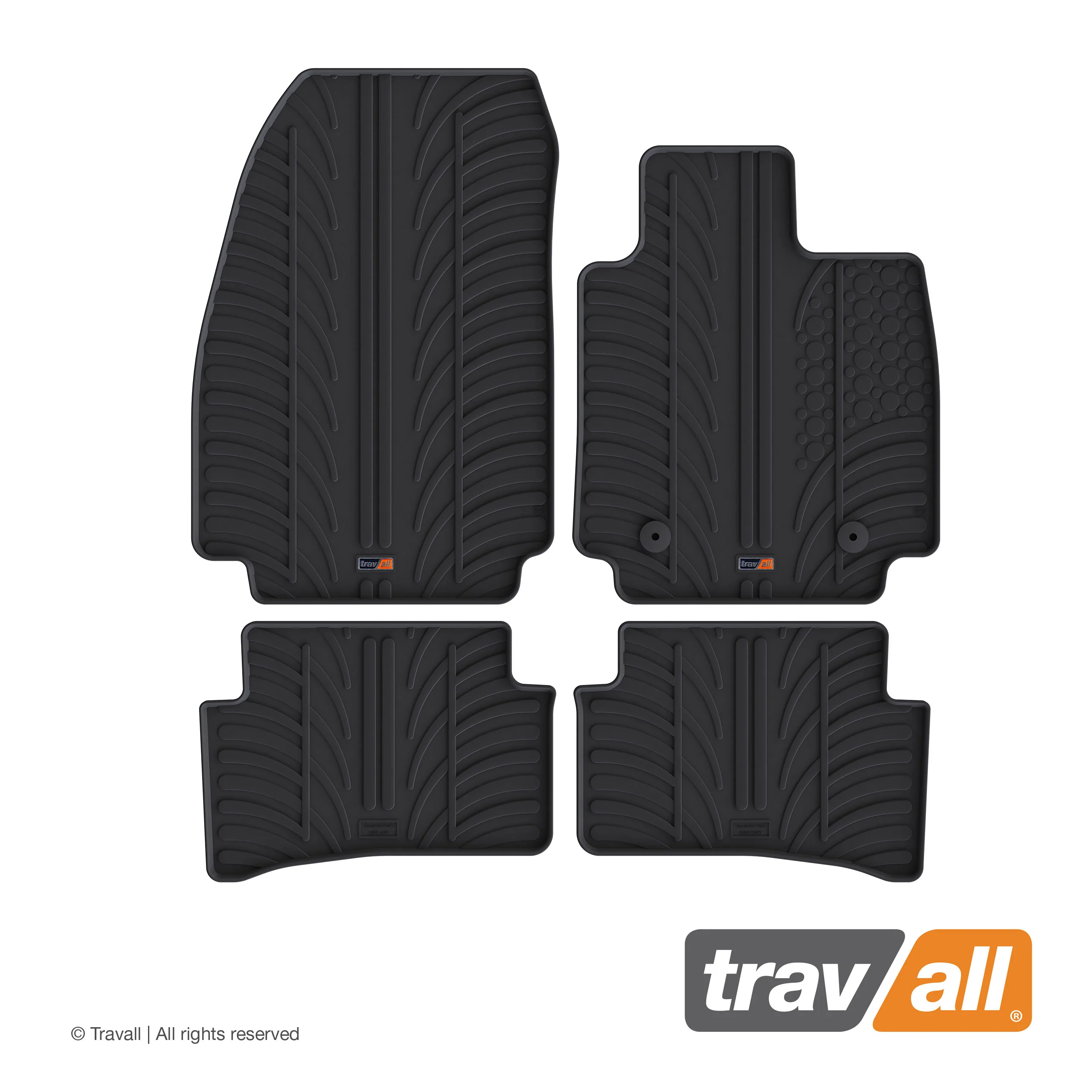 RENAULT CLIO 2012-2019 and CLIO RS/CAPTUR 2013-2019 Rubber Car Mats Set (4 Mats) - Image 2