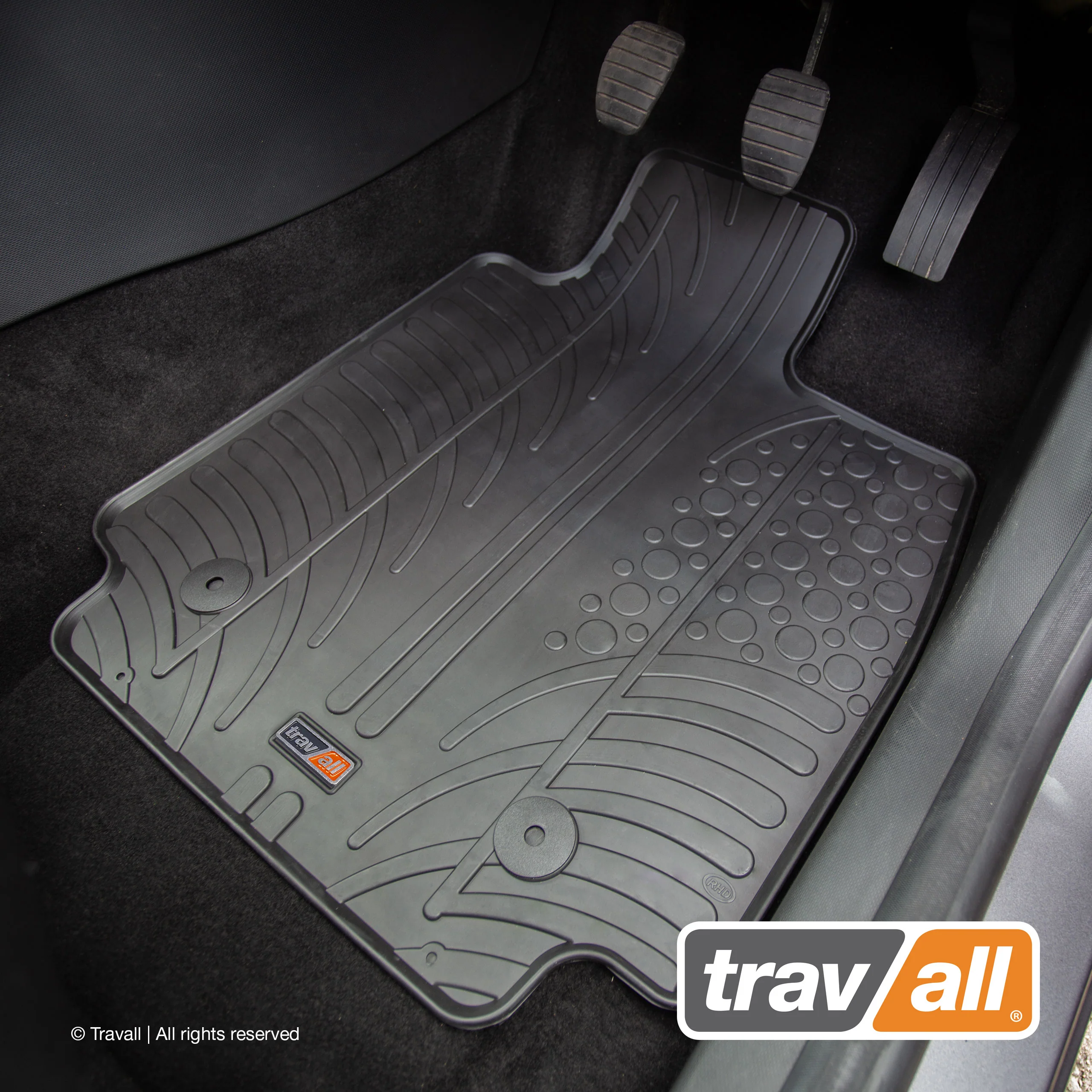 RENAULT CLIO 2012-2019 and CLIO RS/CAPTUR 2013-2019 Rubber Car Mats Set (4 Mats) - Image 4