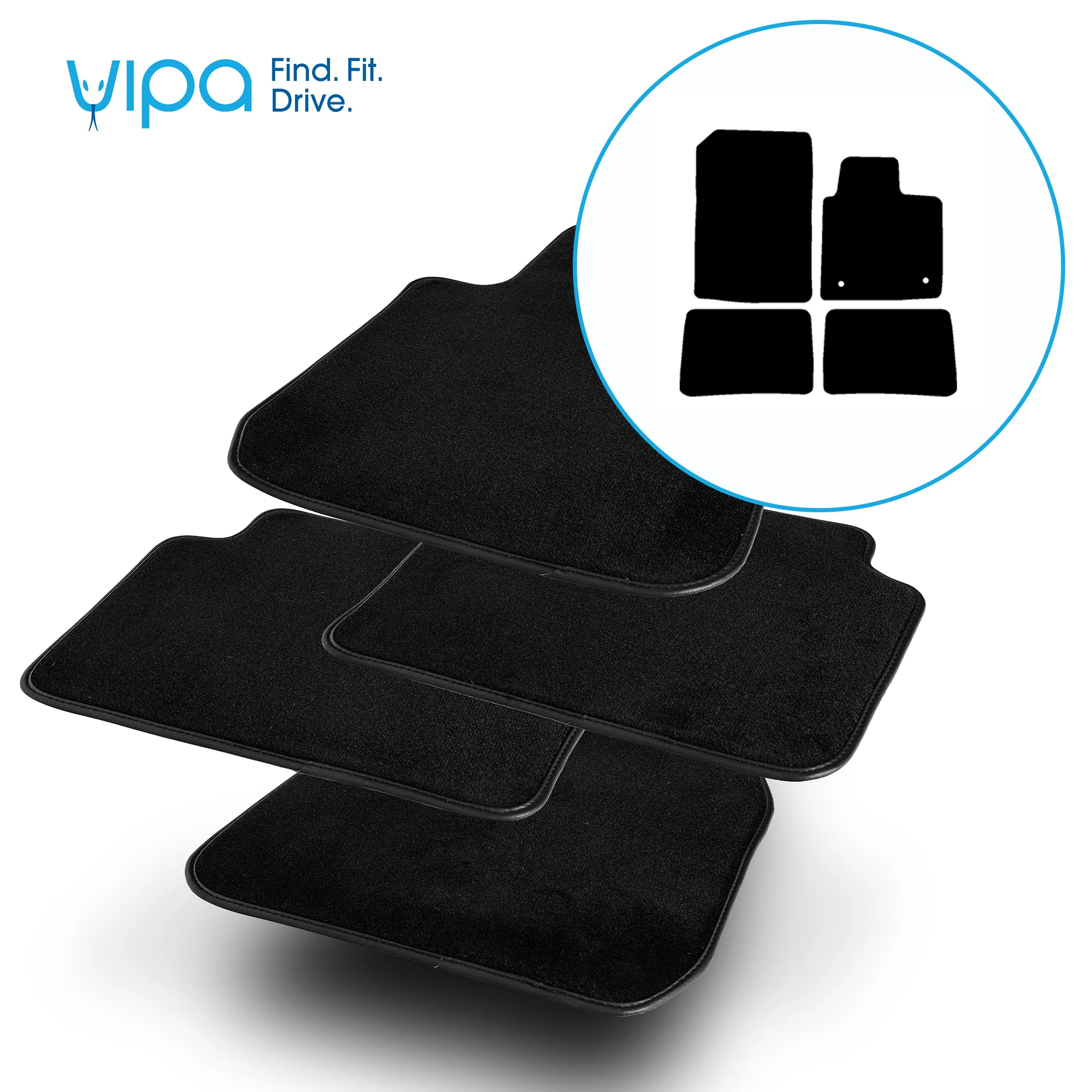 RENAULT TWINGO HATCHBACK 2007 TO 2014 - CAR MAT SET