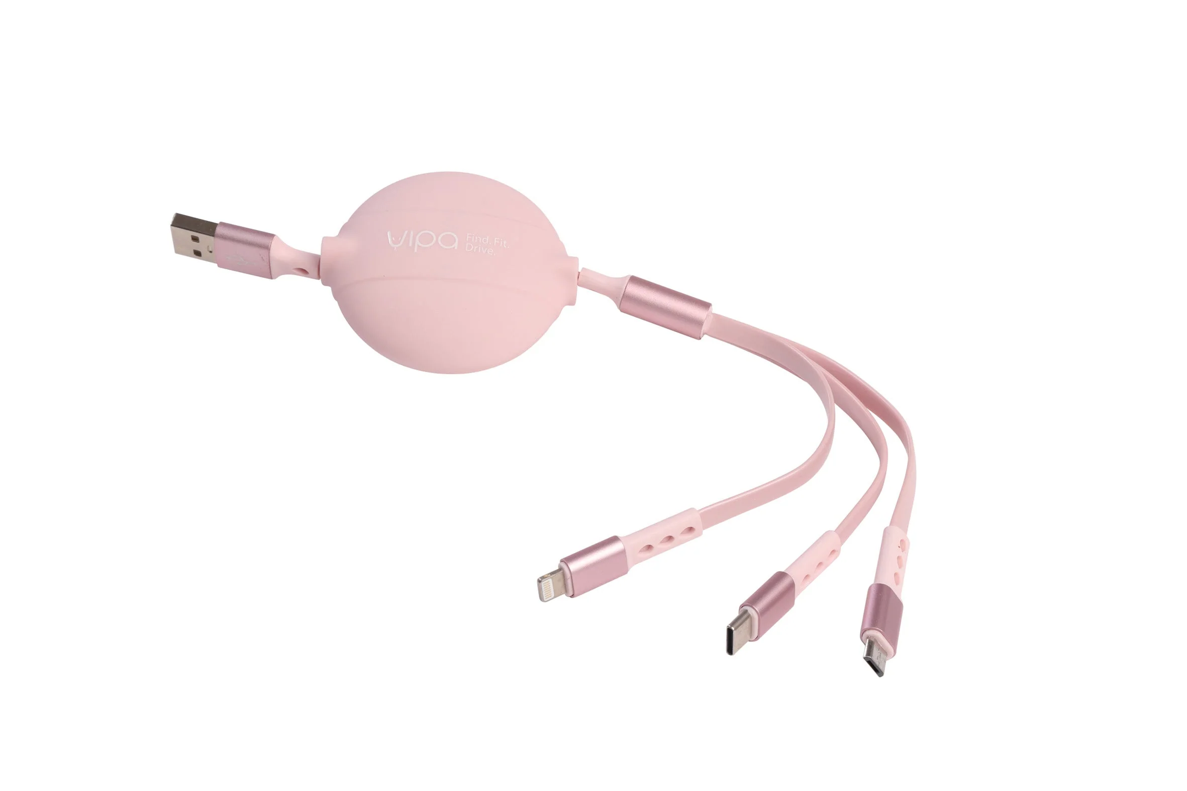 Retractable Silicone Charging Cable - 3 in 1 - Image 5
