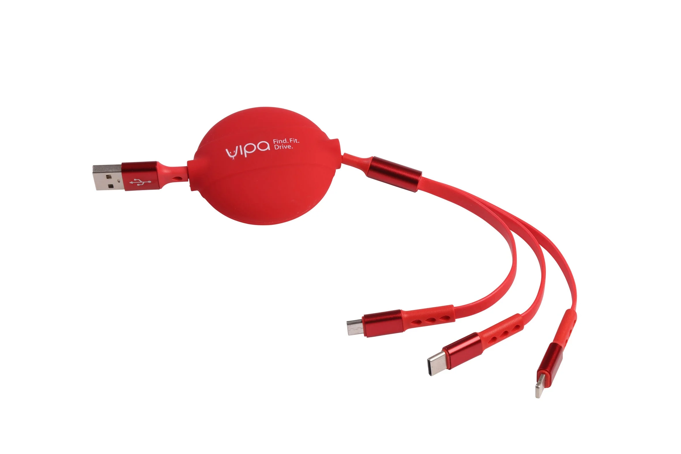 Retractable Silicone Charging Cable - 3 in 1 - Image 6