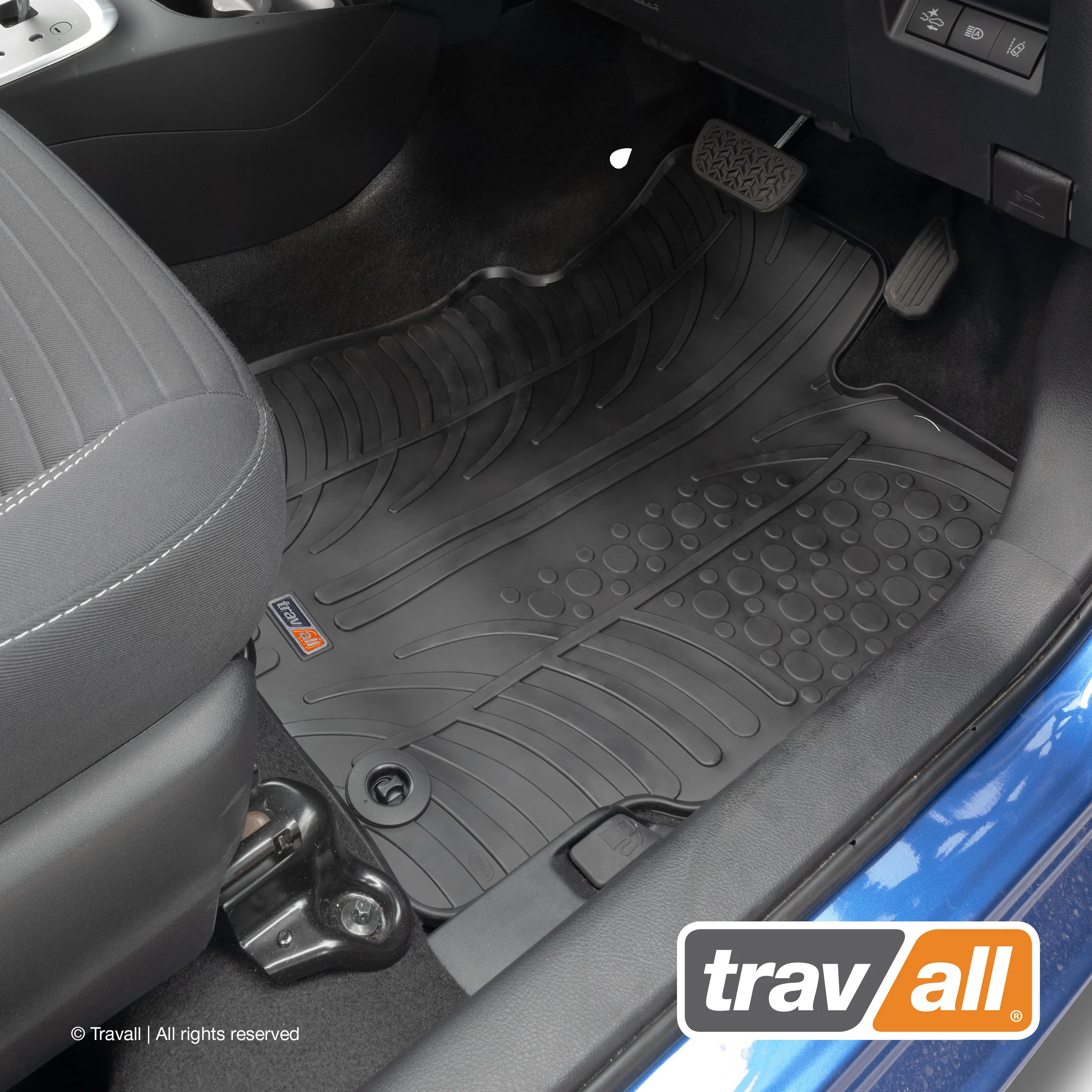 TOYOTA YARIS 5 DOOR HYBRID 2010-2020 Rubber Car Mats Set (4 Mats) - Image 3