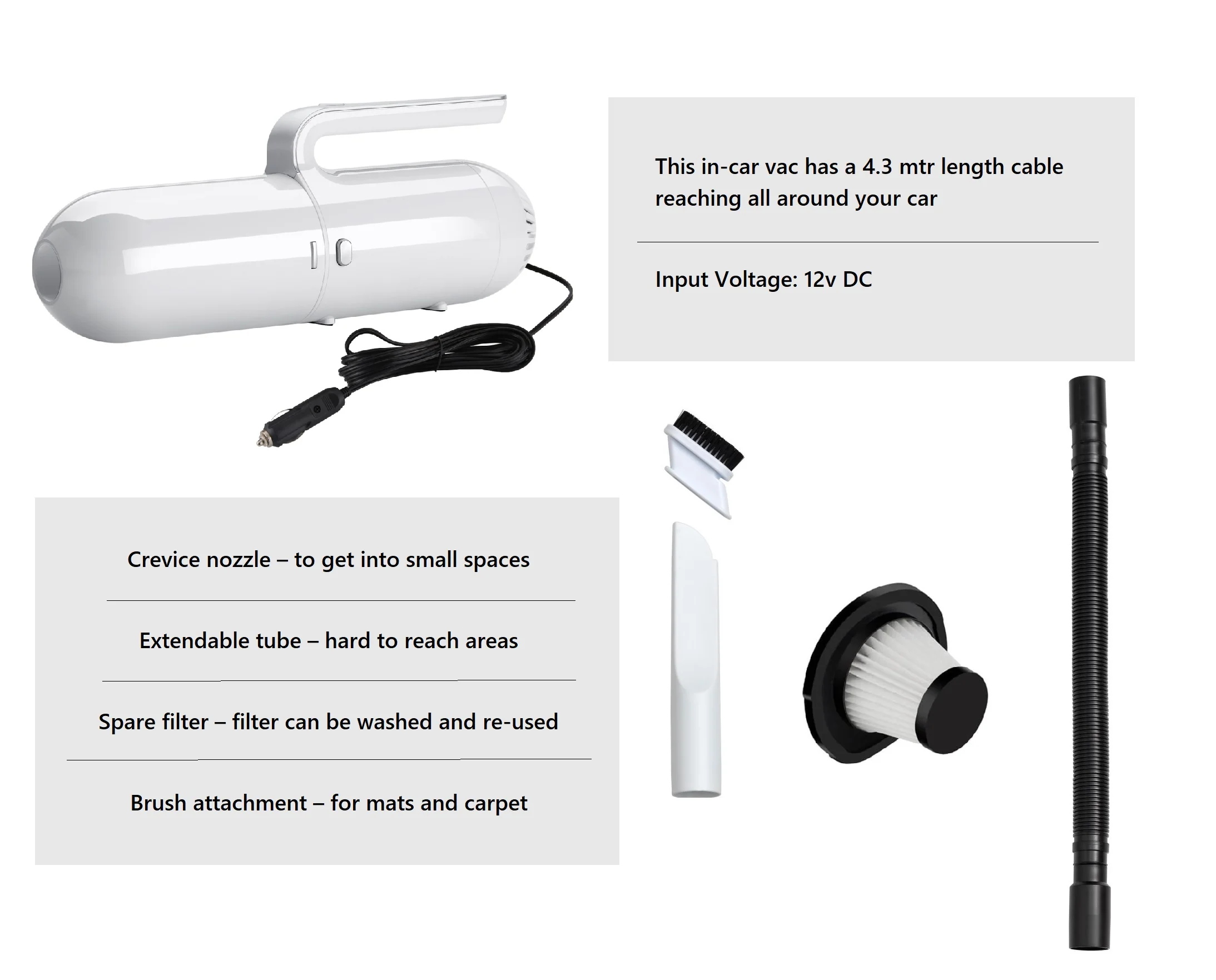 Dry & Wet Handheld Vacuum Cleaner - Image 4