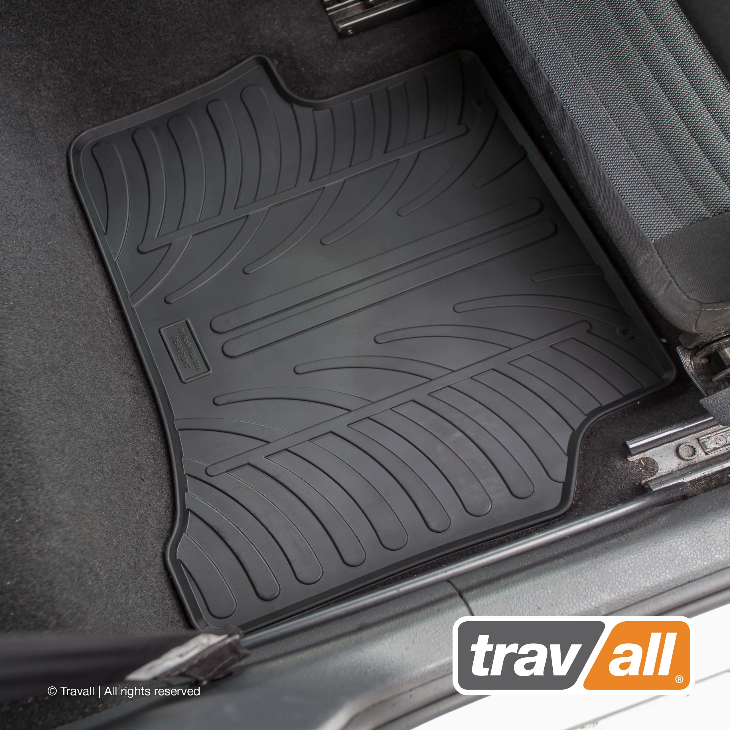 VOLKSWAGEN POLO HATCHBACK 2009-2017 and SKODA Fabia HATCHBACK 2014-2021 Rubber Car Mats Set (4 Mats) - Image 4