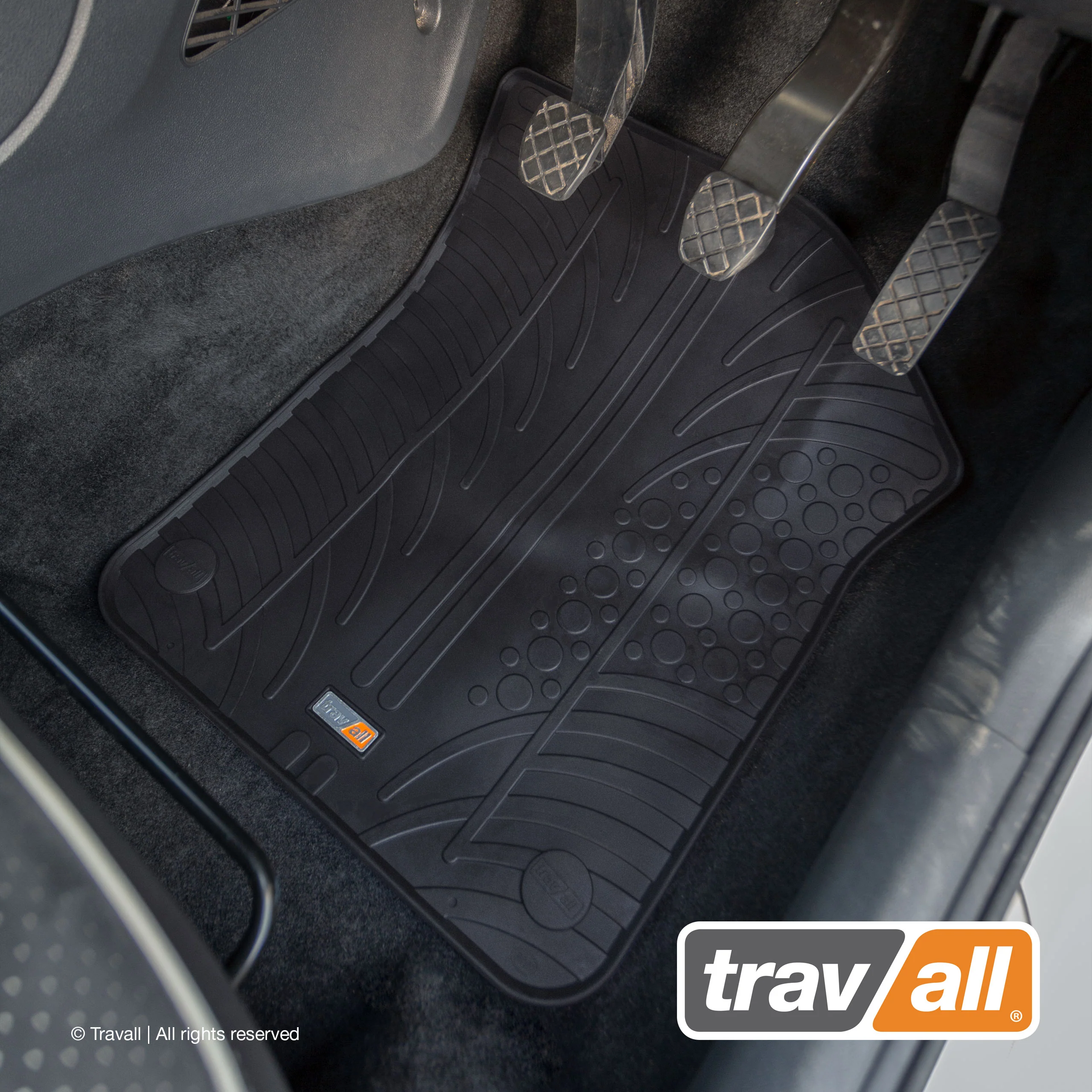 VOLKSWAGEN UP! 2011-CURRENT, SKODA Citigo 2011-2020 and Seat Mii 2011-2021 Rubber Car Mats Set (2 Mats) - Image 3