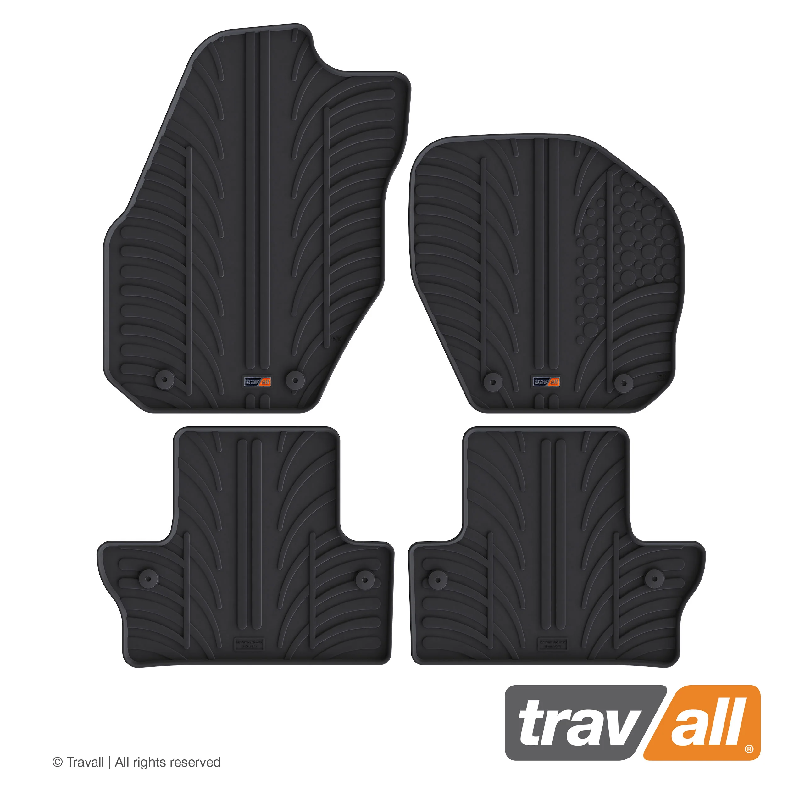VOLVO V60/S60 2010-2018 Rubber Car Mats Set (4 Mats) - Image 2